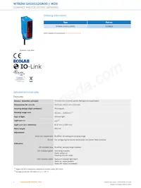 WTB26I-1H161120A00 Datasheet Pagina 2