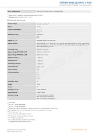 WTB26I-1H161120A00 Datasheet Pagina 3