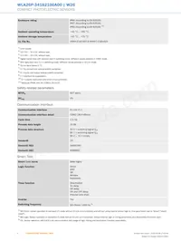 WTB26P-1H161120A00 Datasheet Pagina 4