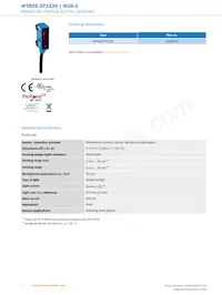 WTB2S-2P1330 Datasheet Page 2