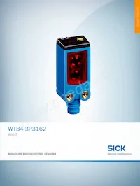 WTB4-3P3162 Datasheet Cover