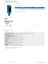 WTB4S-3N2232 Datasheet Page 2