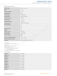 WTB4S-3N2232 Datasheet Page 3
