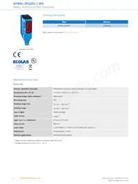 WTB9L-3P2261 Datasheet Page 2