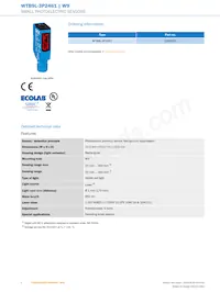 WTB9L-3P2461 Datasheet Pagina 2