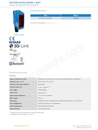 WTL16P-2416112BA00 Datasheet Page 2