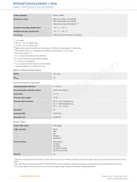 WTS16P-1H161120A00 Datasheet Pagina 4