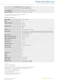 WTS16P-24161120A00 Datasheet Pagina 3