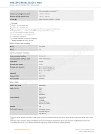 WTS16P-24161120A00 Datasheet Page 4
