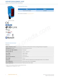 WTS16P-2416112BA00 Datasheet Pagina 2