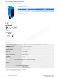 WTS16P-34161120A00 Datasheet Pagina 2