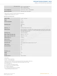 WTS16P-34161120A00 Datasheet Pagina 3