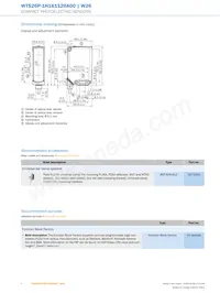 WTS26P-1H161120A00 Datasheet Pagina 8