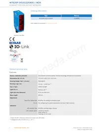 WTS26P-34161120A00 Datasheet Pagina 2