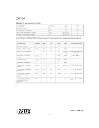 ZMY20TC Datasheet Pagina 2