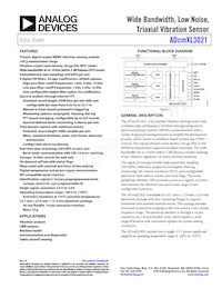 ADCMXL3021BMLZ Datasheet Cover