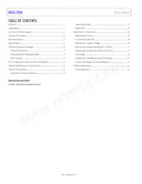 ADXL1004BCPZ-RL7 Datasheet Page 2