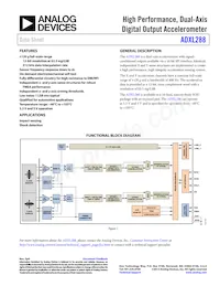 ADXL288WBRDZ-RL數據表 封面