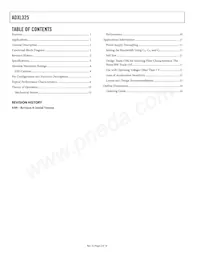 ADXL325BCPZ-RL Datasheet Pagina 2