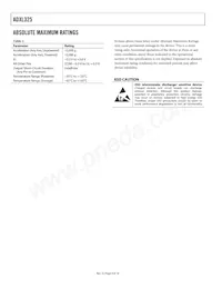 ADXL325BCPZ-RL Datasheet Page 4