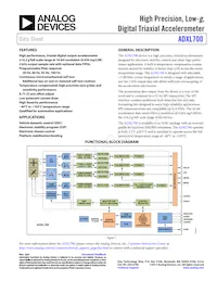 ADXL700WBRWZ-RL Datenblatt Cover