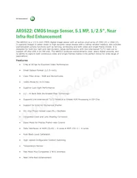 AR0522SRSM09SURA0-DP Datasheet Copertura