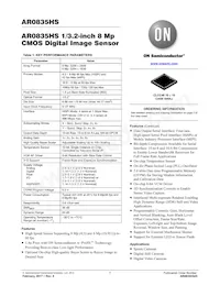 AR0835HS3C12SUAA0-DP Datasheet Cover