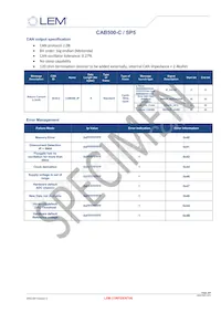 CAB500-C/SP5 Datasheet Pagina 6