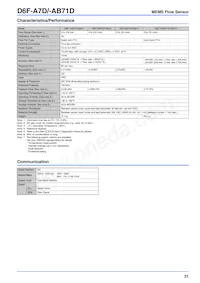 D6F-70A7-000 Datasheet Page 21