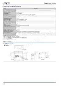 D6F-V03A1 Datasheet Pagina 2