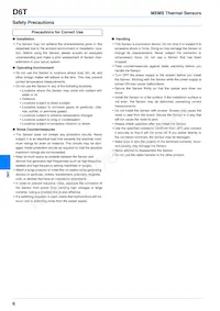 D6T-1A-01 Datasheet Page 6