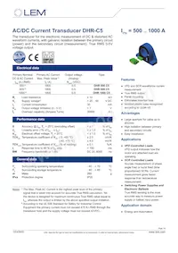 DHR 1000 C5 Datasheet Cover