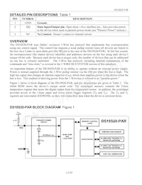 DS18S20-PAR+T&R Datasheet Page 2