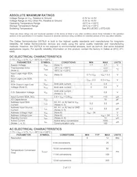 DS75LXS+T&R Datasheet Page 2