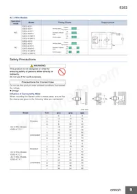 E2E2-X10C1 5M Datasheet Page 9