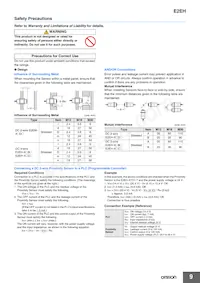 E2EH-X12C2-M1 Datasheet Pagina 9
