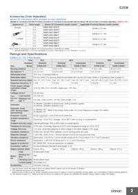 E2EM-X30MX1-M1J 0.3M Datasheet Page 2