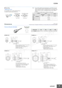 E2EM-X30MX1-M1J 0.3M Datasheet Pagina 7