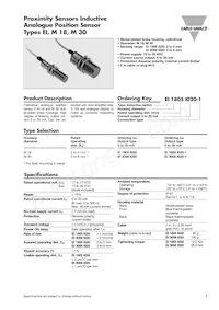 EI1805I020-1 Datasheet Cover