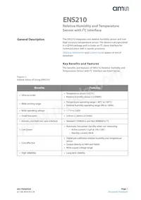 ENS210-LQFT Datasheet Cover