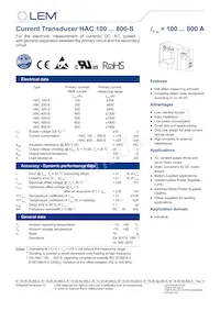HAC100-S Datasheet Cover