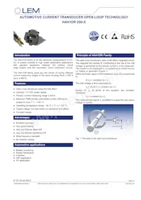 HAH1DR-200S Datasheet Cover