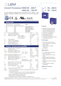 HAIS 400-P Datasheet Cover