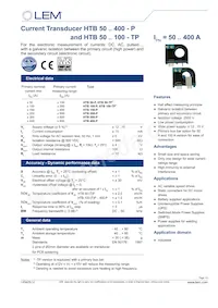 HTB 50-P Datasheet Cover