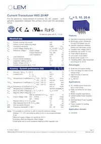 HXS 20-NP Datenblatt Cover