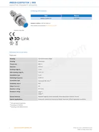 IMB08-02BPSVT0K Datasheet Pagina 2