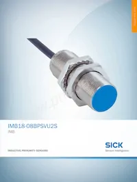 IMB18-08BPSVU2S Datasheet Cover