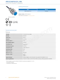 IMB18-08BPSVU2S Datasheet Pagina 2