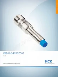 IME08-04NPSZC0S Datasheet Cover
