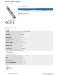 IME08-1B5PSZT0K Datasheet Page 2